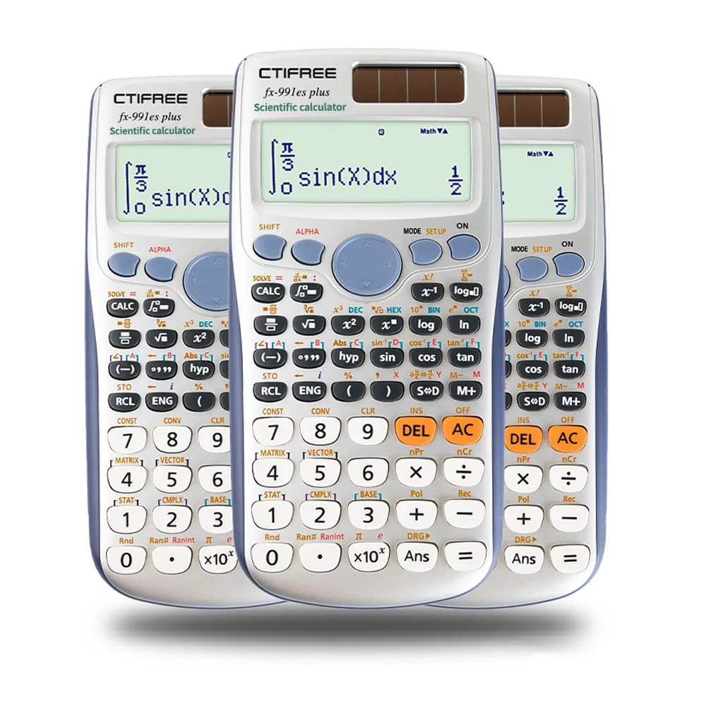 Calculadora forFX-991ES-PLUS calculadora científica original 417 funções para estudantes universitários do ensino médio bateria de moeda de