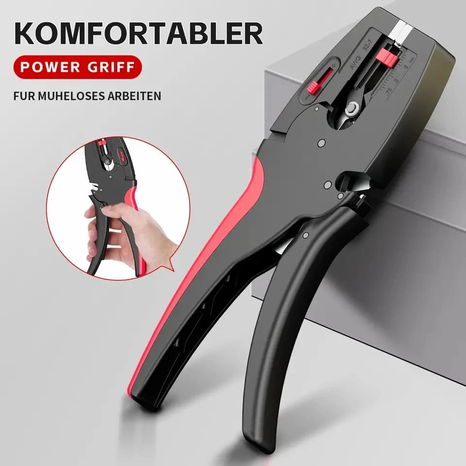 Alicate descascador e cortador de fio automático 2 em 1, ferramentas pesadas, 0.03-10mm2/32-7awg, mini reparo elétrico multifuncional