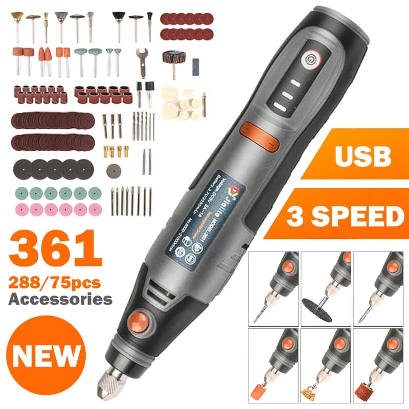21000rpm usb ferramenta rotativa sem fio dremel mini broca caneta de gravura elétrica usb mini furadeira sem fio com acessórios conjunto diy