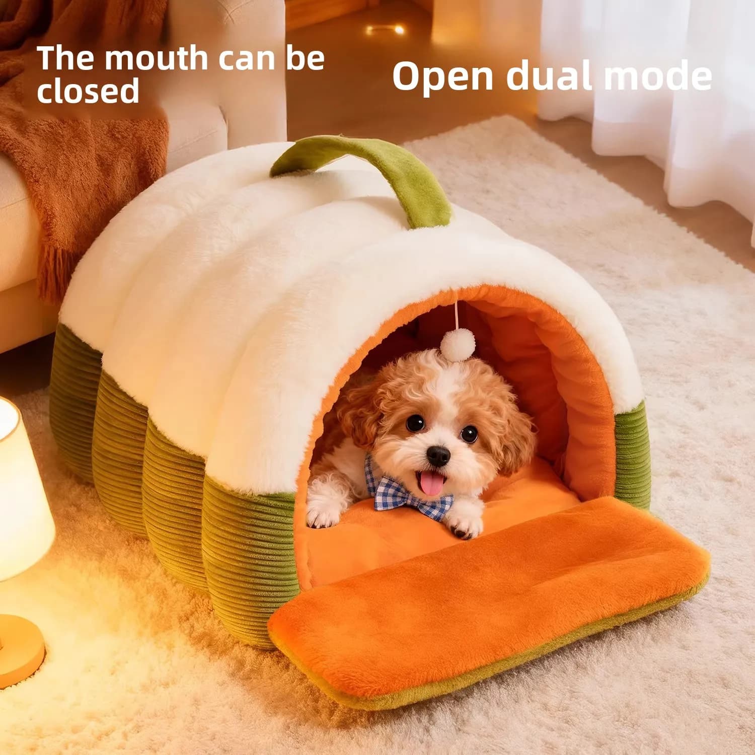 Ninho Quente de Inverno para Animais de Estimação, Cama Macia para Gatos e Cães, Caverna Aconchegante para Gatinhos e Filhotes, Suprimentos para