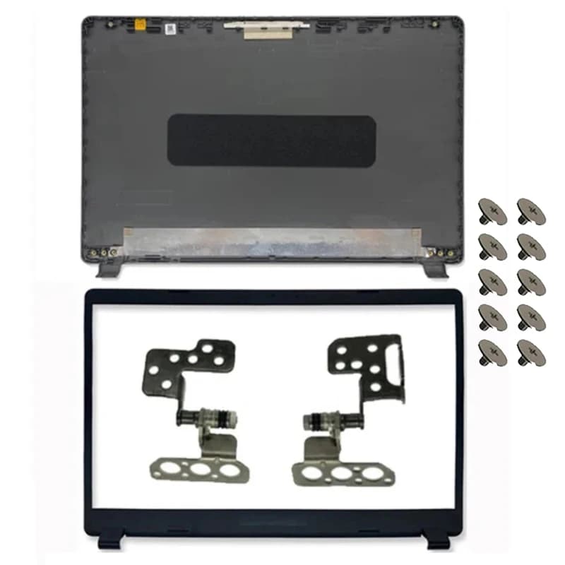 Para Acer Aspire 3 N19C1 A315-42 A315-42G A315-54 A315-54K A315-56 EX215-52 LCD Tampa Traseira Moldura Dobradiças Top Case Cinza