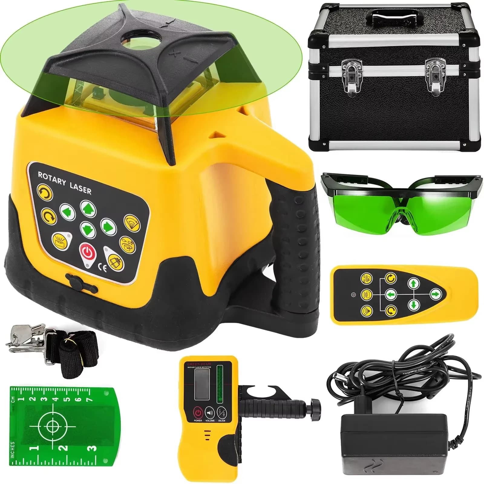 Máquina de Alongamento de Pernas VEVOR Pro 220LBS com Nível a Laser Rotativo, Medição Automática de Nivelamento 360° com Feixe Vermelho