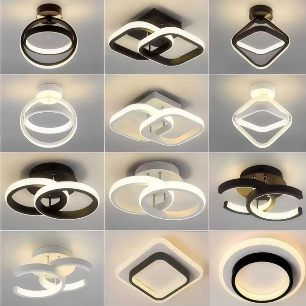 Moderno led luzes de teto do corredor nodic iluminação para casa led superfície montada para o quarto sala estar luz do corredor iluminação de 3