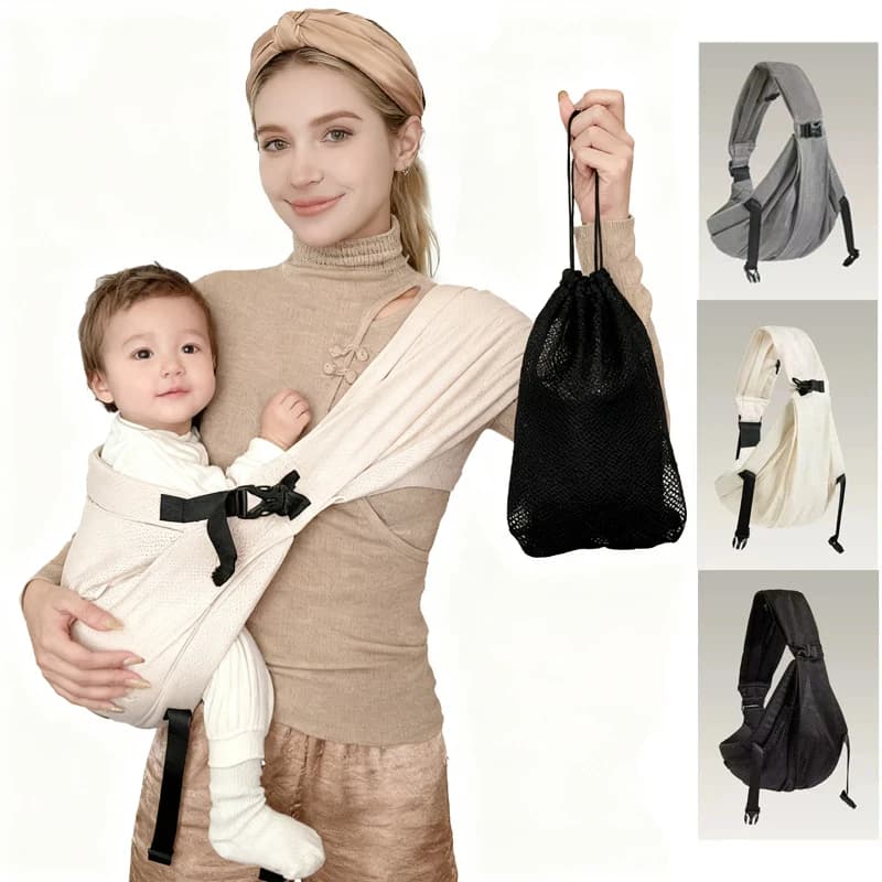 Portátil e armazenável portador de bebê cintura frente carry swaddle sling infantil criança envoltório ergonômico cinto traseiro para bebê