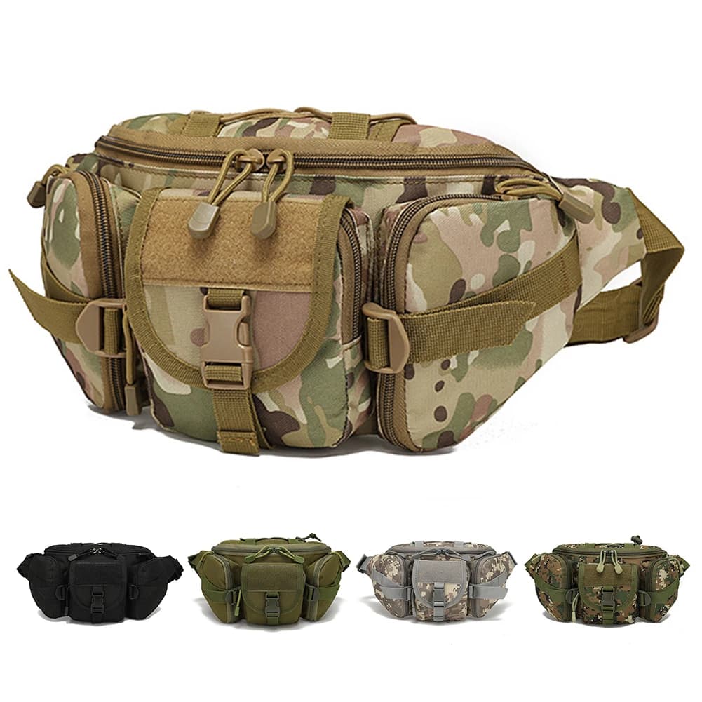 Pochete de alta qualidade para esportes ao ar livre, bolsa de cintura multiuso para acampamento, caminhadas, viagens, corrida, pesca