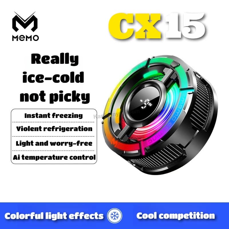 Memo cx15 telefone móvel 5v/3a ai freeze pubg jogo cooler semicondutor magnético/clip traseiro ventilador de refrigeração radiador para iphone
