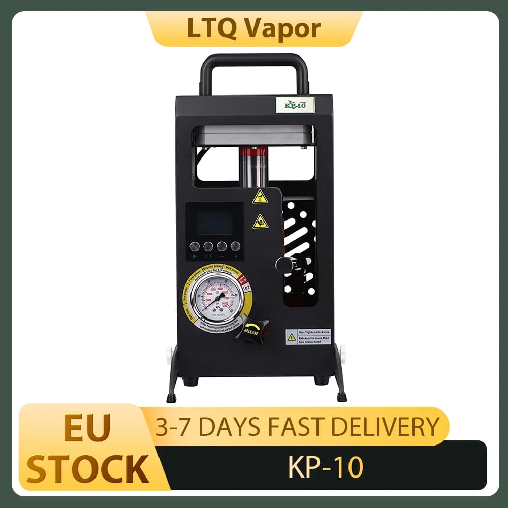 Máquina de prensa térmica LTQ VAPOR KP-10, placa de aquecimento dupla de 10 toneladas com controle de temperatura