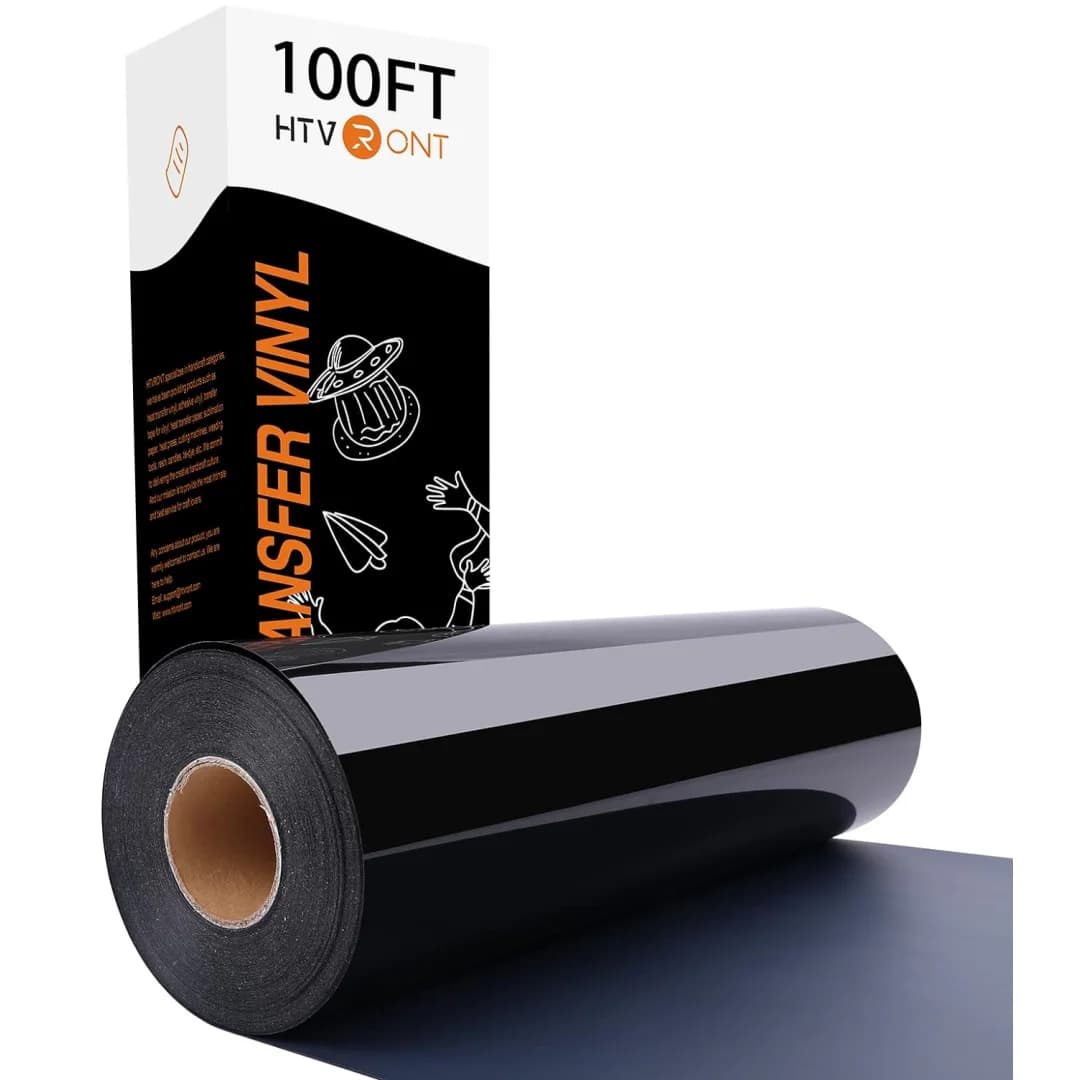 Hvront rolo de vinil de transferência de calor, 12 "x 100 pés/30x3000cm para cricut diy camiseta artesanato ferro em filme pu htv para impressão de