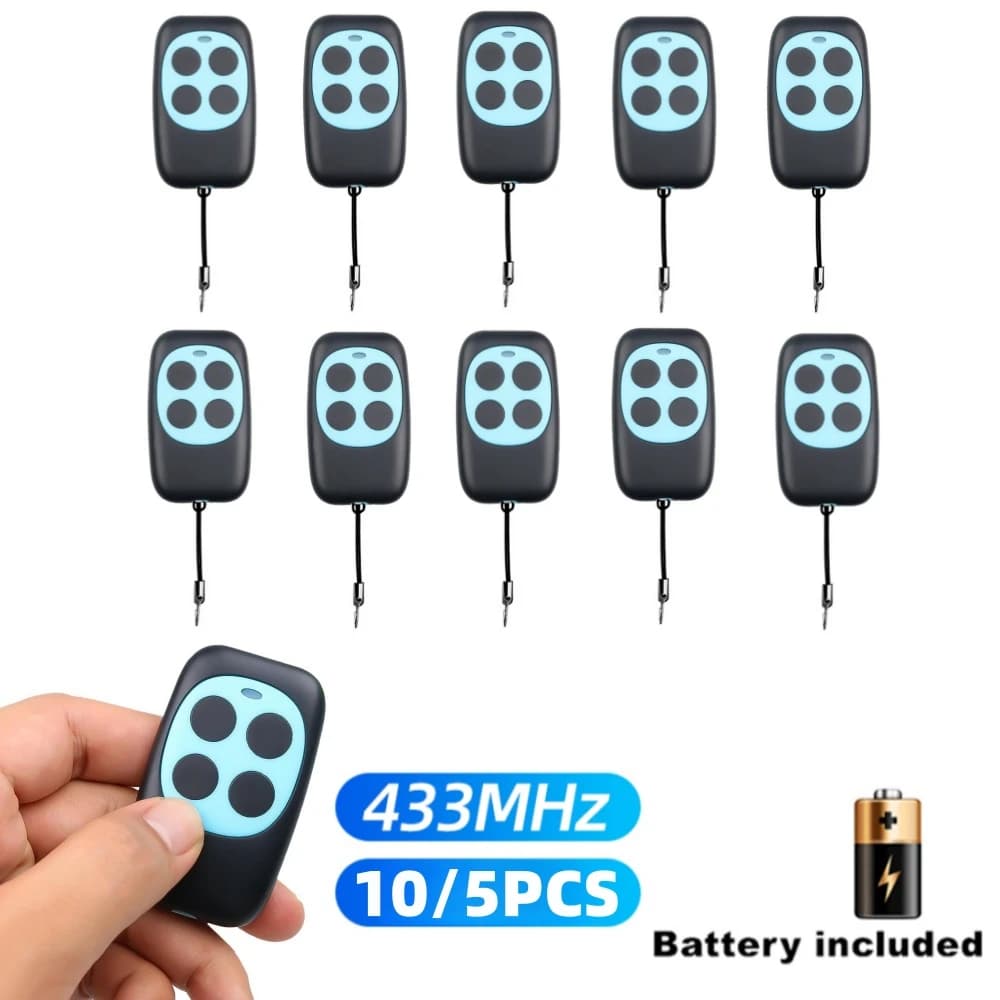 10/5 pces 433mhz clonagem colorida controle remoto controlador de cópia elétrica interruptor transmissor sem fio 4 chaves chave do carro fob