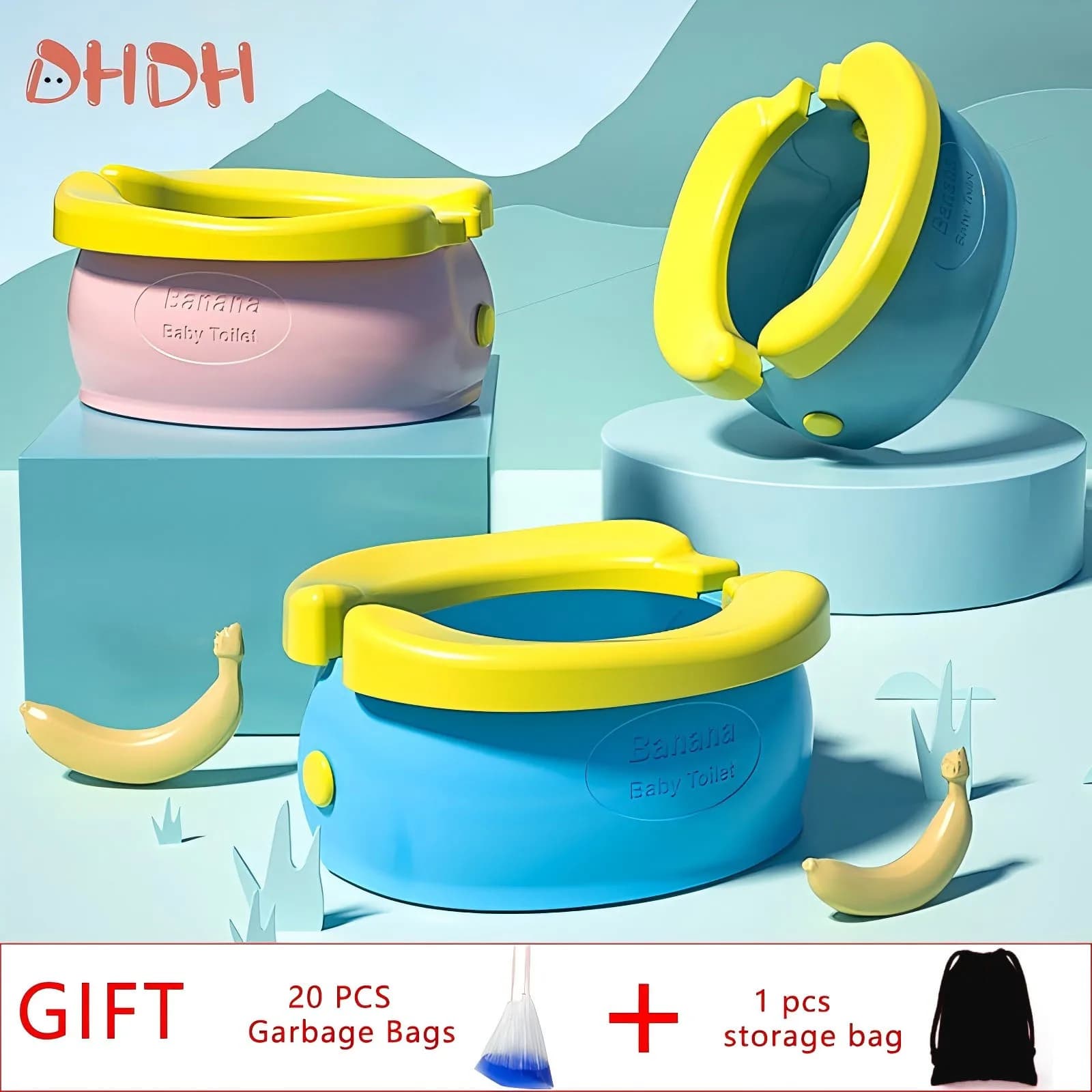 Dobrável viagem pote de toalete do bebê agachamento potty mictório para crianças pote do bebê criança toalete portátil potty criança potty