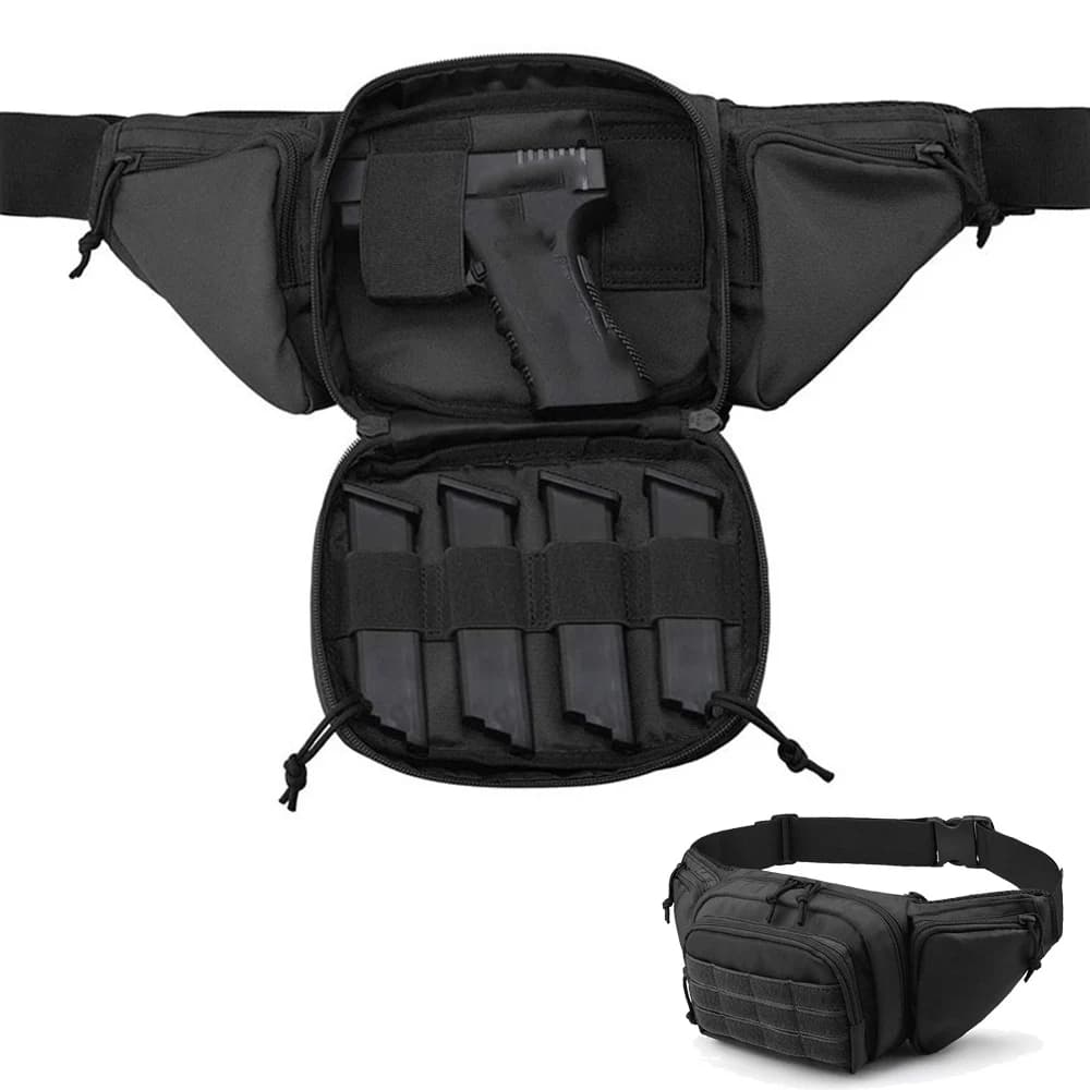 Ao ar livre tático arma cintura saco coldre peito combate acampamento esporte caça atlético ombro sling fanny pacote mochila para homem