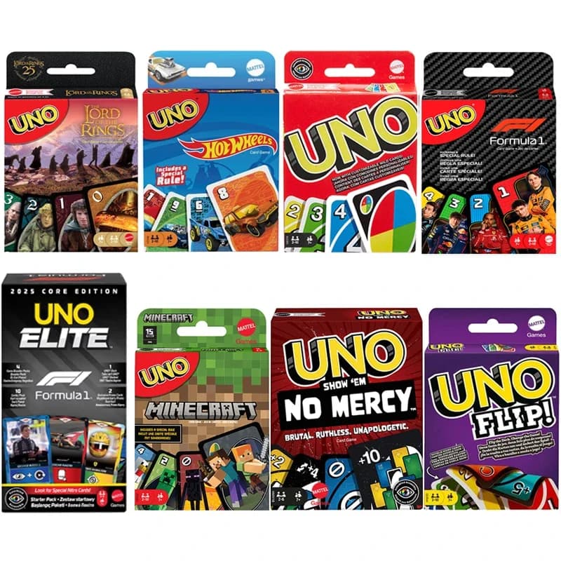 Jogos de cartas UNO Filp, Super Mario, Minecraft, Senhor dos Anéis, Hot Wheels, No Mercy, jogos de tabuleiro sociais, brinquedos infantis