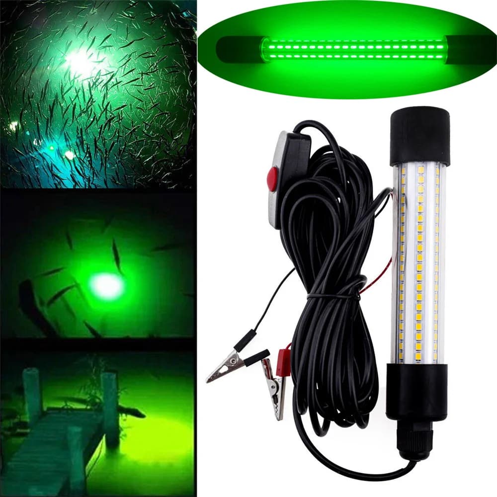 12v led luz de pesca 126 pçs 2835 smd iscas à prova dwaterproof água lâmpada localizador de peixes atraindo isca submersível luz de pesca