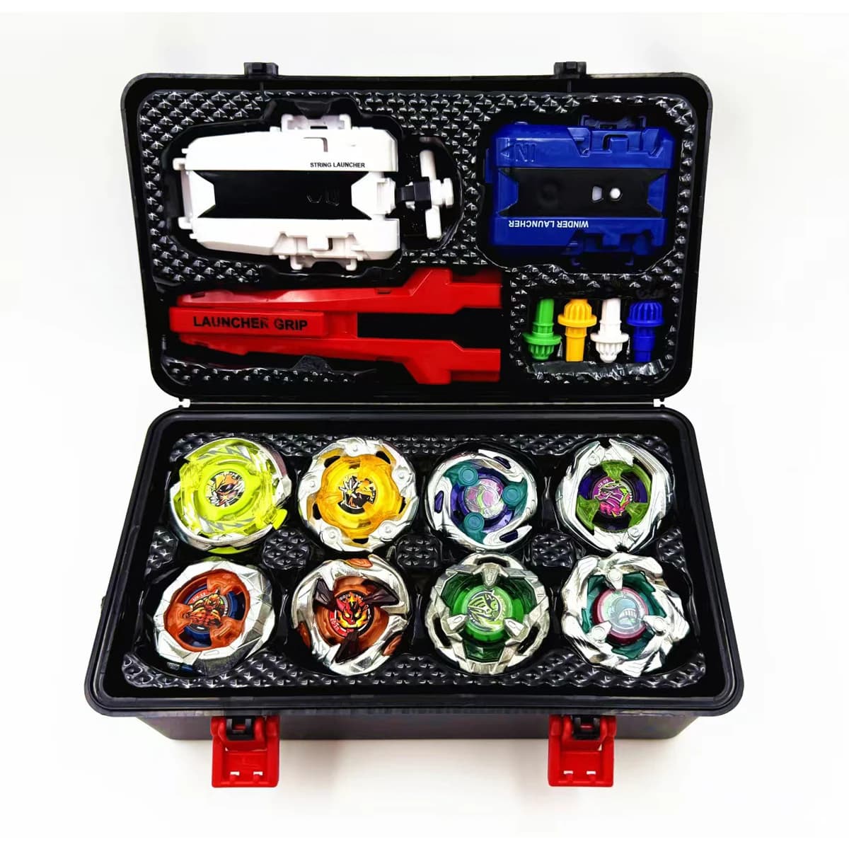 Bey X Kit de brinquedos giratórios BX UX Booster Gyro Metal Battle Tops com lançadores Grip Organize Box Set Presente