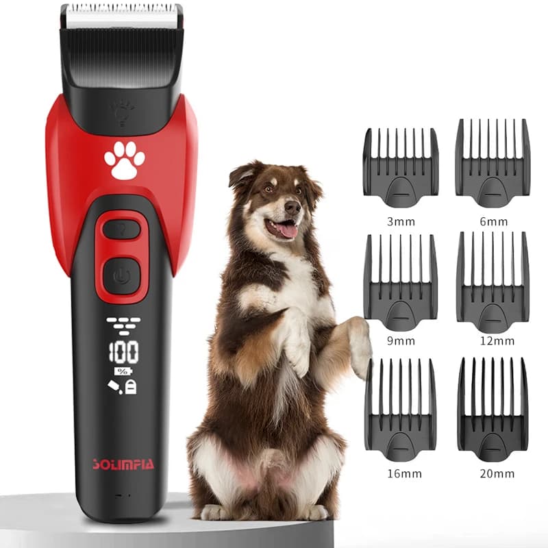 Máquina de cortar cabelo elétrica profissional para animais de estimação, aparador de cachorro grande, recarregável, animais, gatos, máquina de
