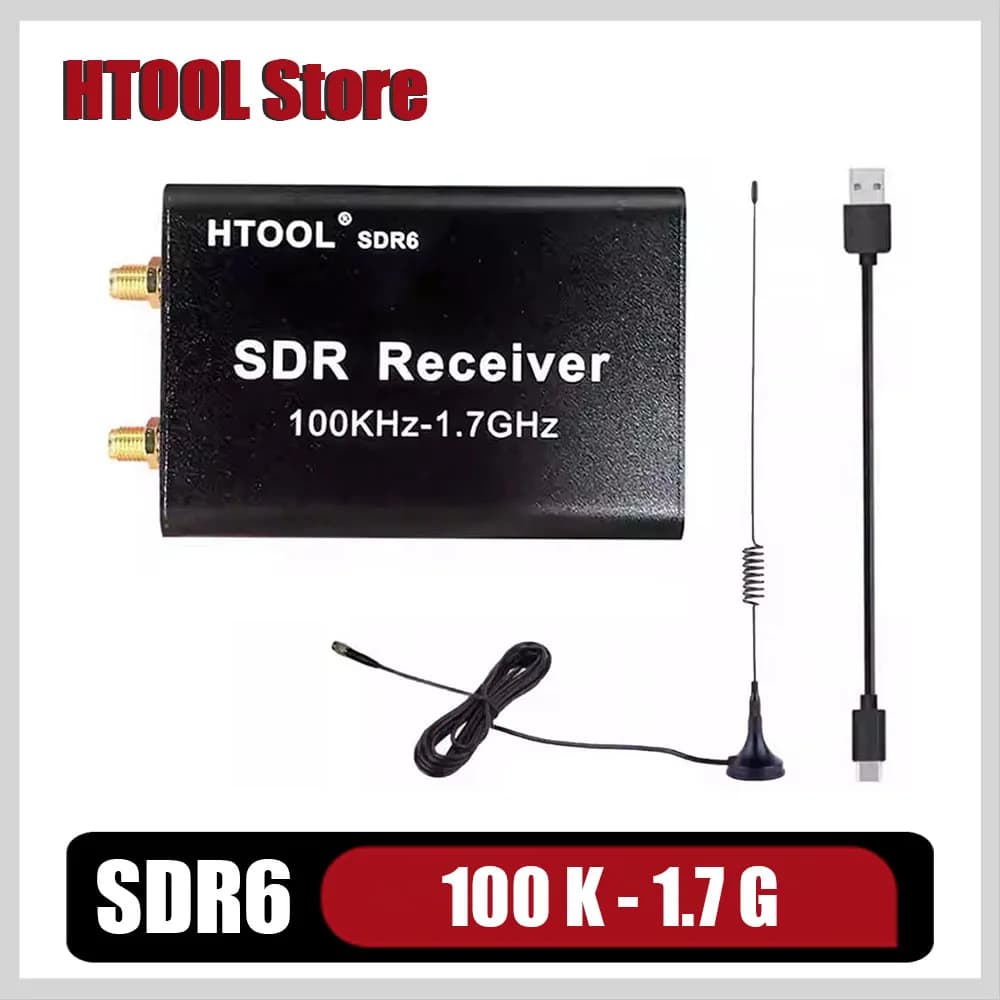 Htotol sdr6 RTL-SDR receptor de banda completa sdr software receptor de sinal rádio aviação ondas curtas banda larga ferramenta estável
