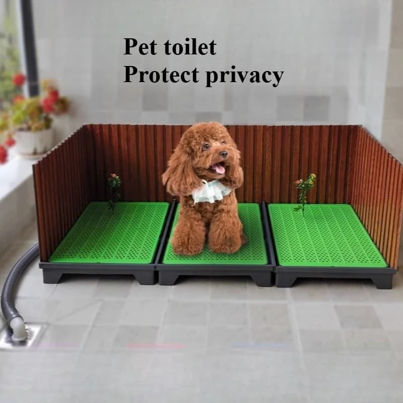 Vaso sanitário para animais de estimação com defletor, água de descarga diretamente, produtos de limpeza para animais de estimação, acessórios,