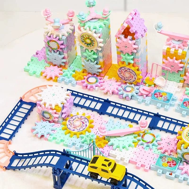 Novos Kits de Montagem de Modelos de Quebra-Cabeça 3D com 83-263 Peças, Blocos de Plástico Educativos para Crianças, Presentes de Natal
