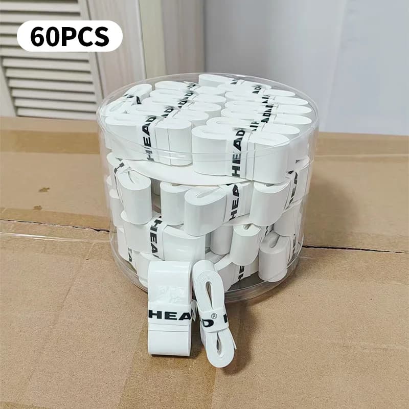 60 pçs universal sweatbands overgrip anti-deslizamento raquete de tênis padel absorção de choque badminton apertos estilingue raquete de tênis