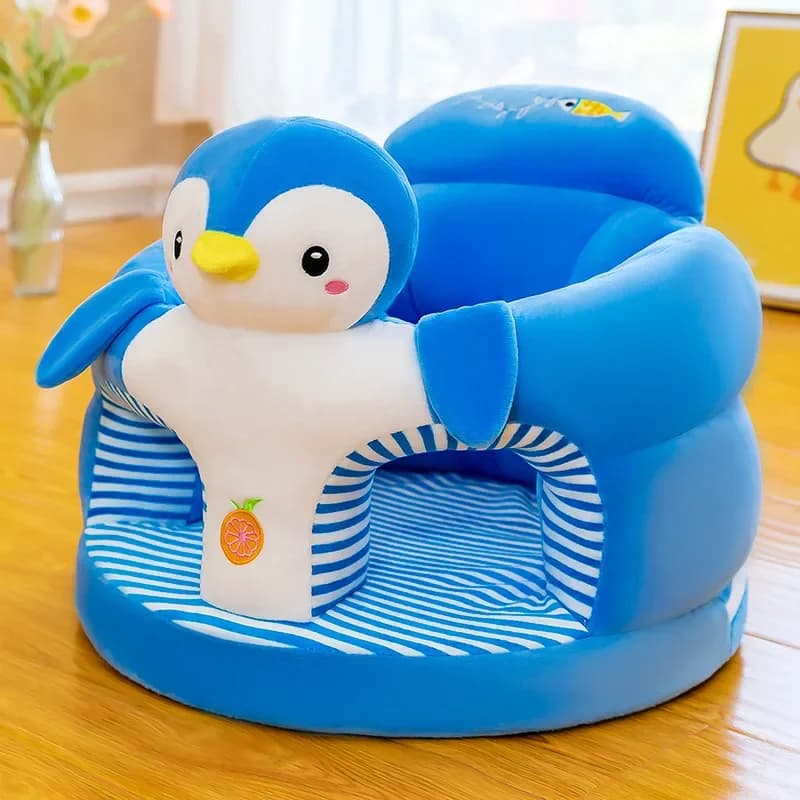 Bonito bebê sofá suporte capa de assento cadeira de pelúcia aprendendo para sentar cadeira de alimentação confortável criança ninho puff