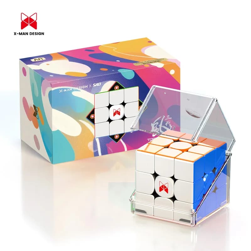 [JudyCube] QiYi X-Man Tornado V3M Cubo Mágico Magnético UV Premium Pioneer Qiyi SaoCube Tornado V3 M Brinquedo Quebra-Cabeça Carro-Chefe