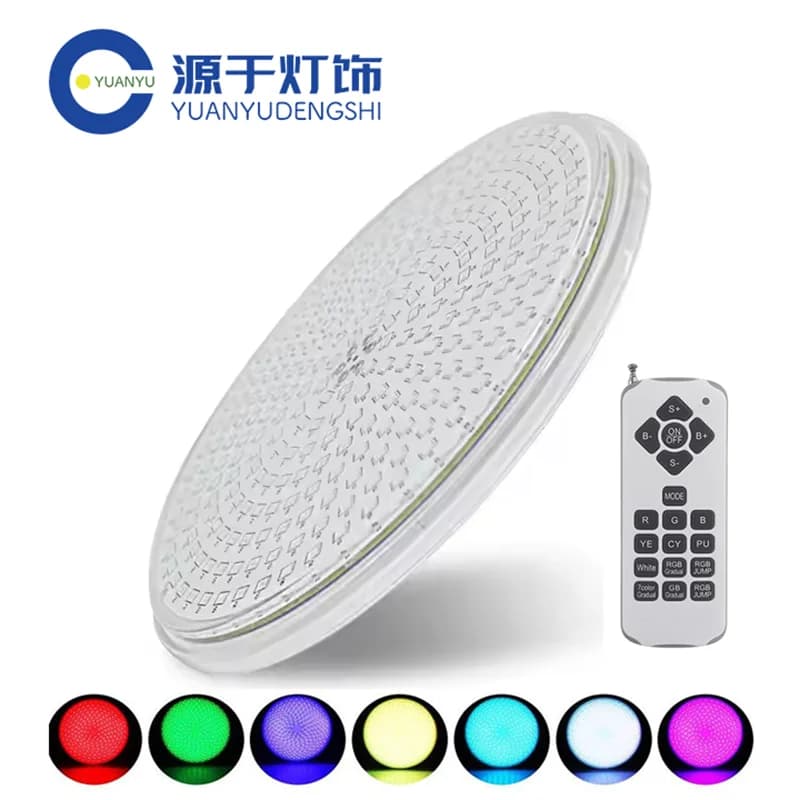 IP68 Piscina 18W 25W 35W Luz Preenchida de Resina 12V Spot Piscina LED Couleur RGB PAR56 Projetor + FB Remoto Síncrono