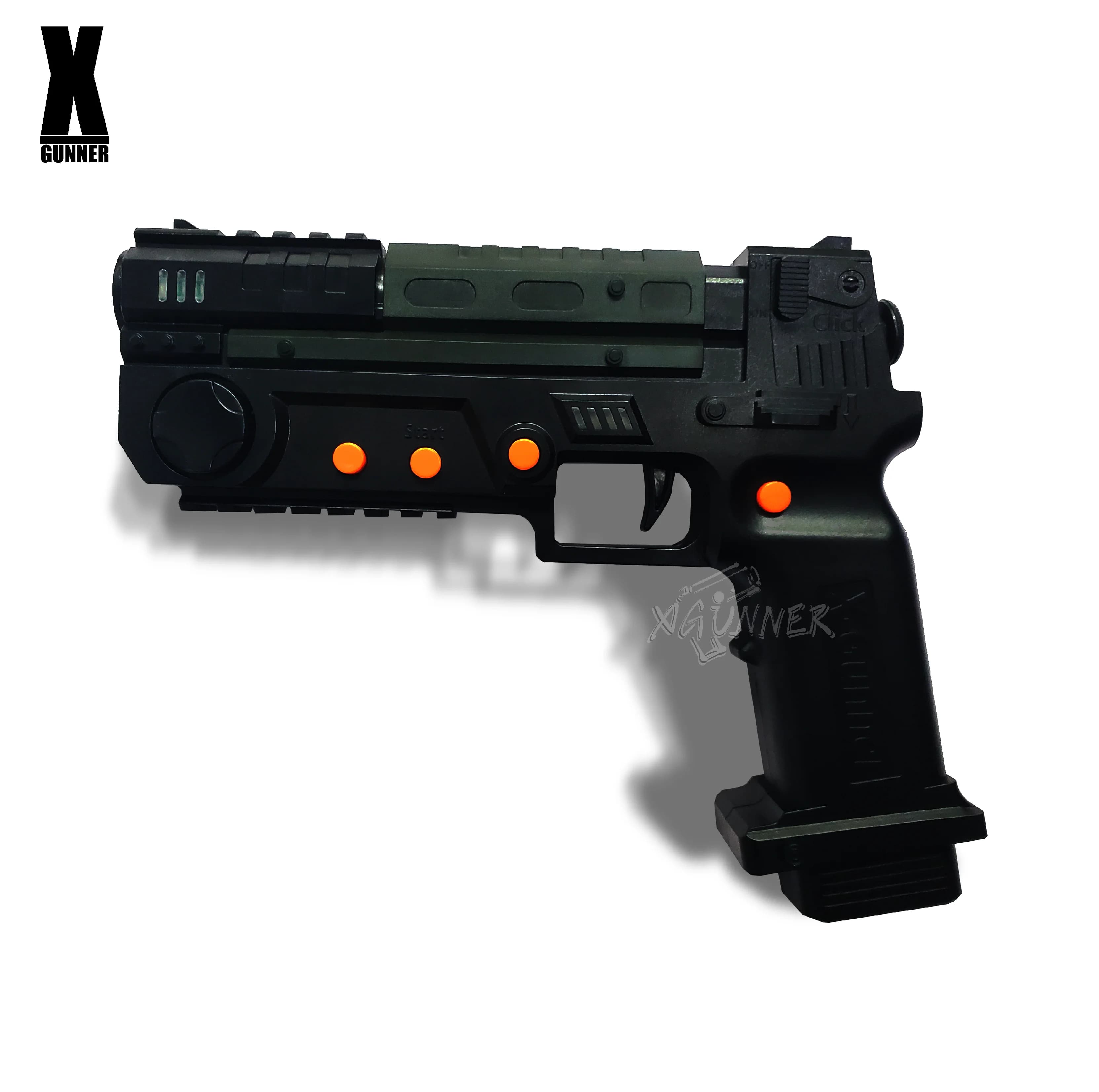 X-GUNNER XGUNNER 2.4G pistola de luz para jogos sem fio, pistola somatossensorial, suporte para várias pessoas para brincar juntos