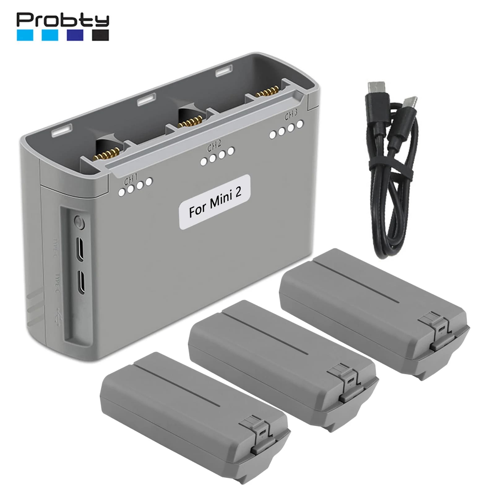 Para dji mavic mini 2, mini se, mini 4k, mini 2 se bateria e hub de carregamento de três vias mini 2 baterias de voo inteligentes