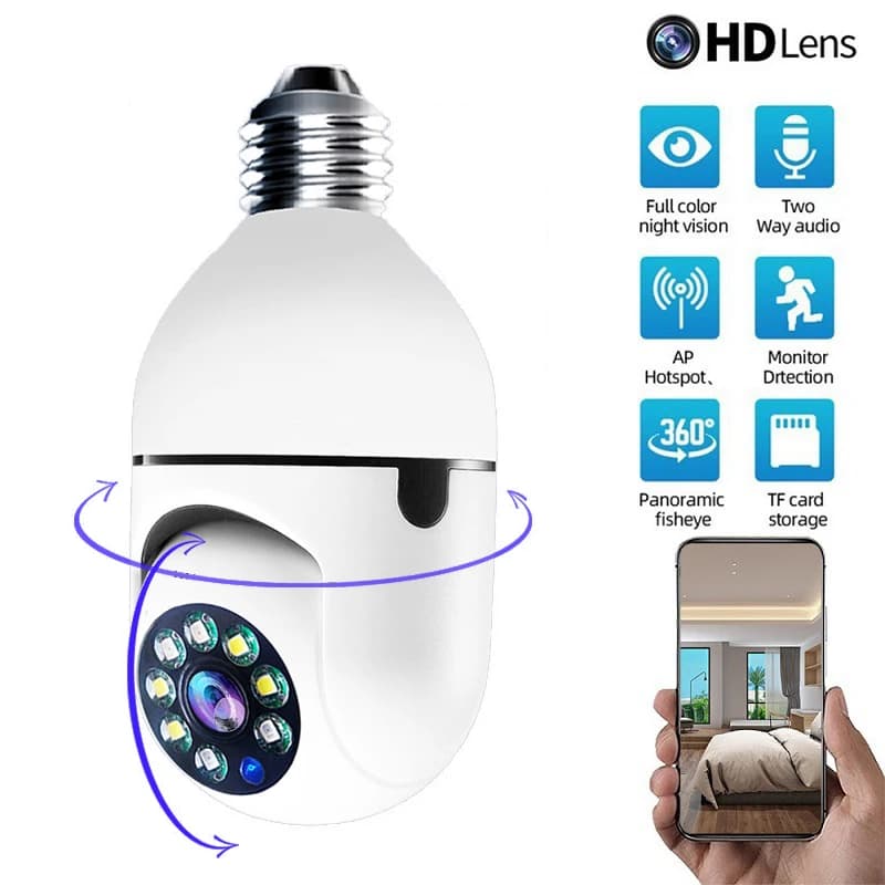 4g wifi câmera ip e27 lâmpada cam 3mp sem fio monitor do bebê ai rastreamento de segurança vigilância vídeo pet cam smartlife interior