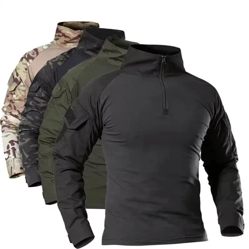 Camisa Militar Camuflada Softair do Exército dos EUA, Uniforme de Combate, Camisa Tática de Algodão Multicam para Airsoft e Paintball