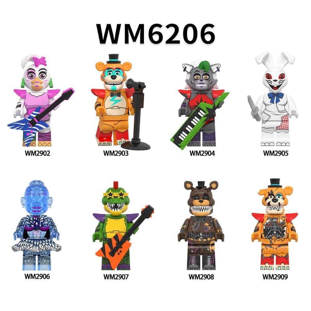2026 Novo Lançamento: Blocos de Montar de Anime e Desenho Animado - Mini Quebra-Cabeça de Terror Compatível, Brinquedo de Construção, Enfeite e