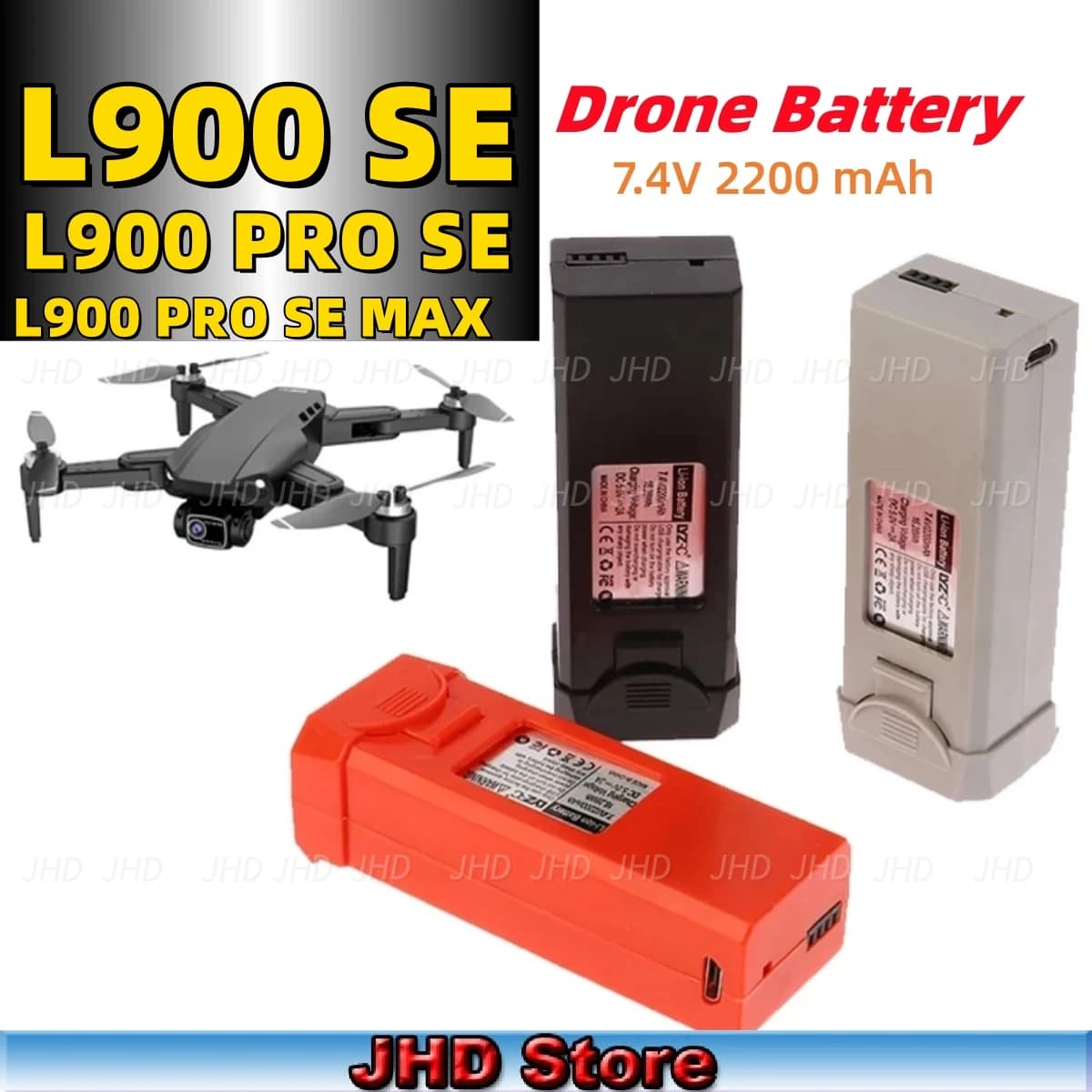 Bateria Original Drone para JHD Drone, L900 SE Blade, Bateria L900 Pro SE Max Dron, Peça de hélice, Atacado
