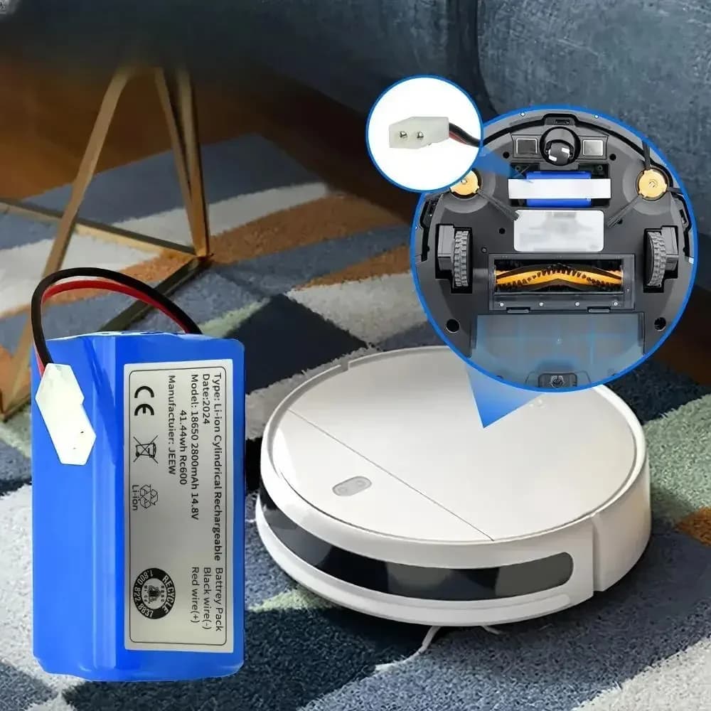 Bateria de lítio 14.8v adequada para robô aspirador xiaomi mop essencial mjstg1, rowenta, tefal explorer série 20, mijia g1