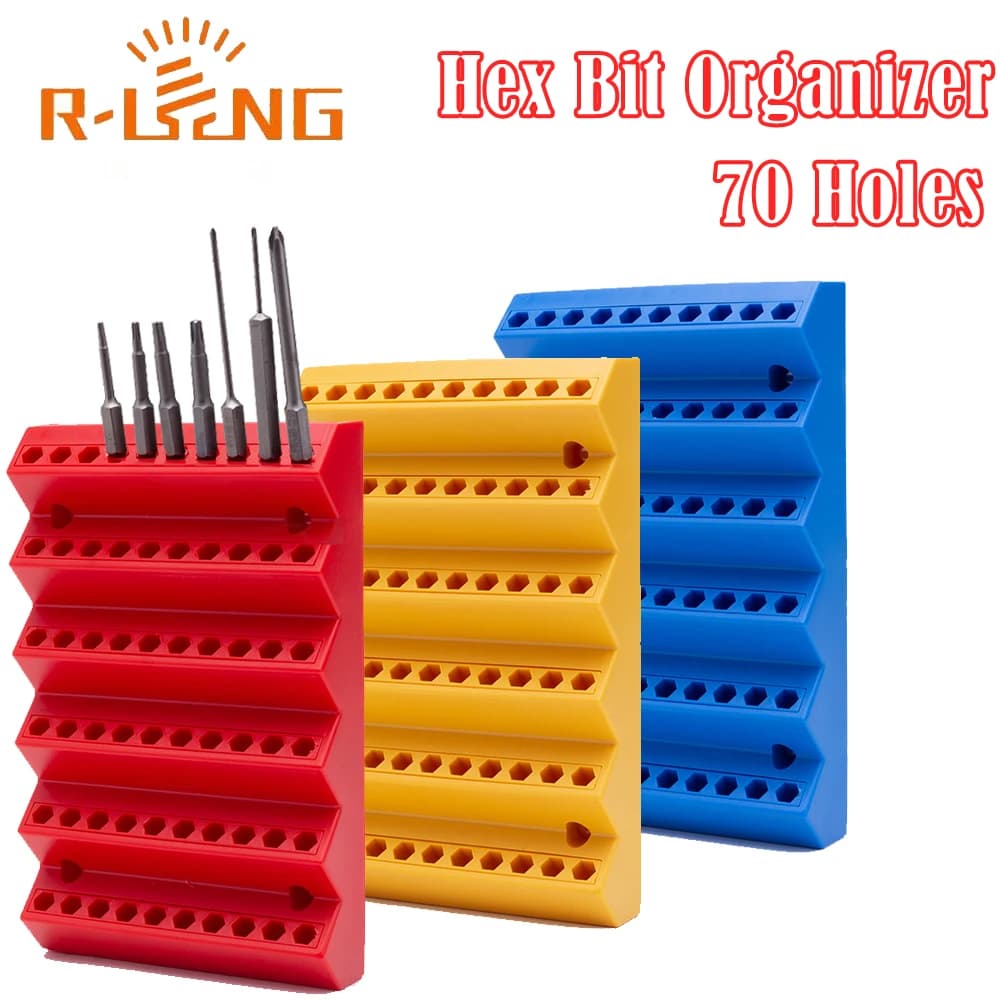 70 slot hex bit titular organizador broca de armazenamento fresa broca titular 1/4 Polegada hex chave de fenda bit organizador