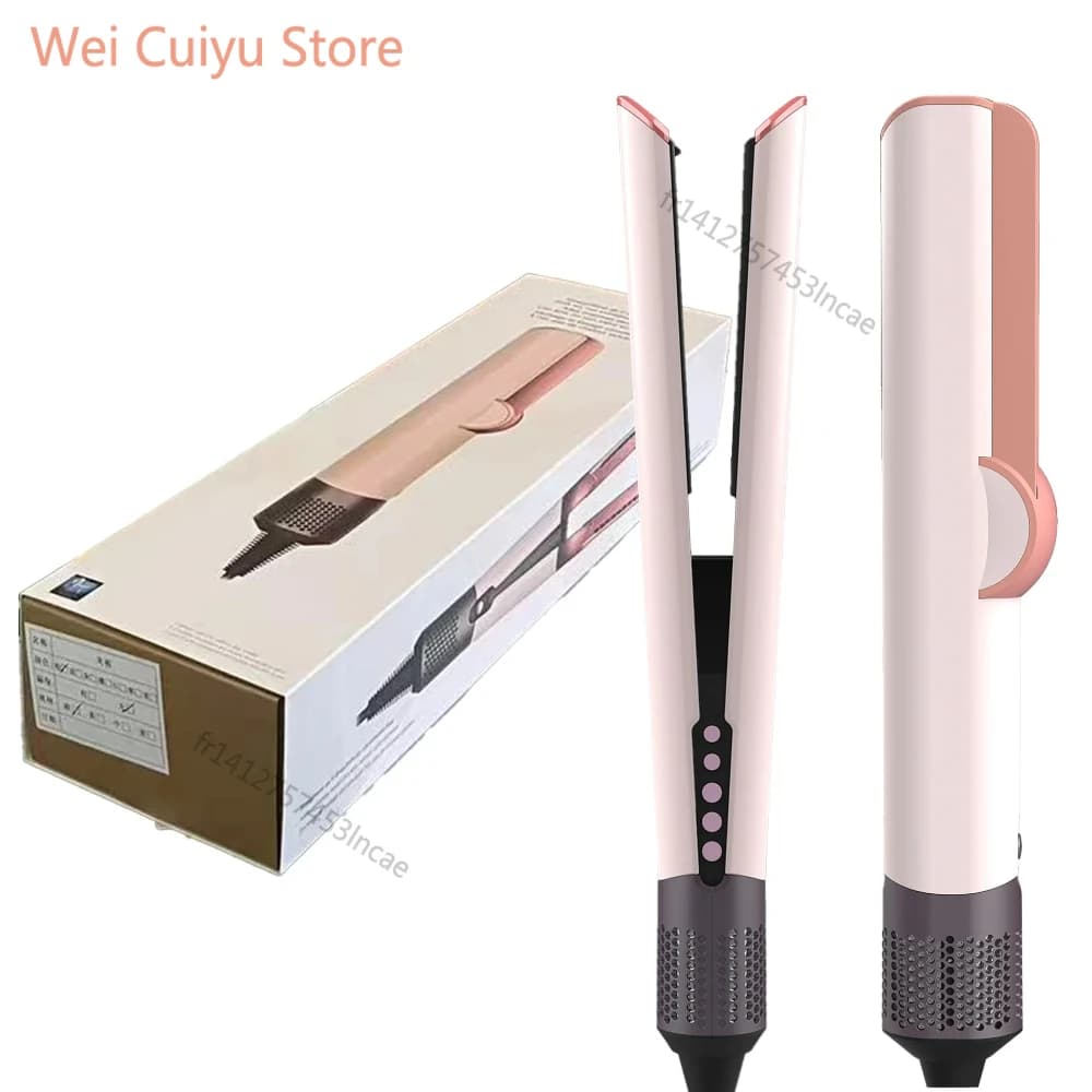Ferramenta Profissional 2 em 1 para Alisamento e Secagem de Cabelo, Chapinha de Cabelo com Aquecimento, Íons Negativos e Alisamento Duradouro