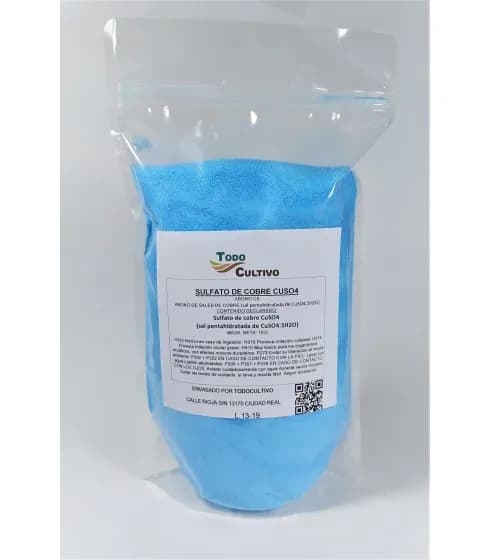Cupric Sulfato Cuso4, usado na produção de caldo, fungicida para eliminar fungos, limpeza de algas em piscinas, também usado para experimentos
