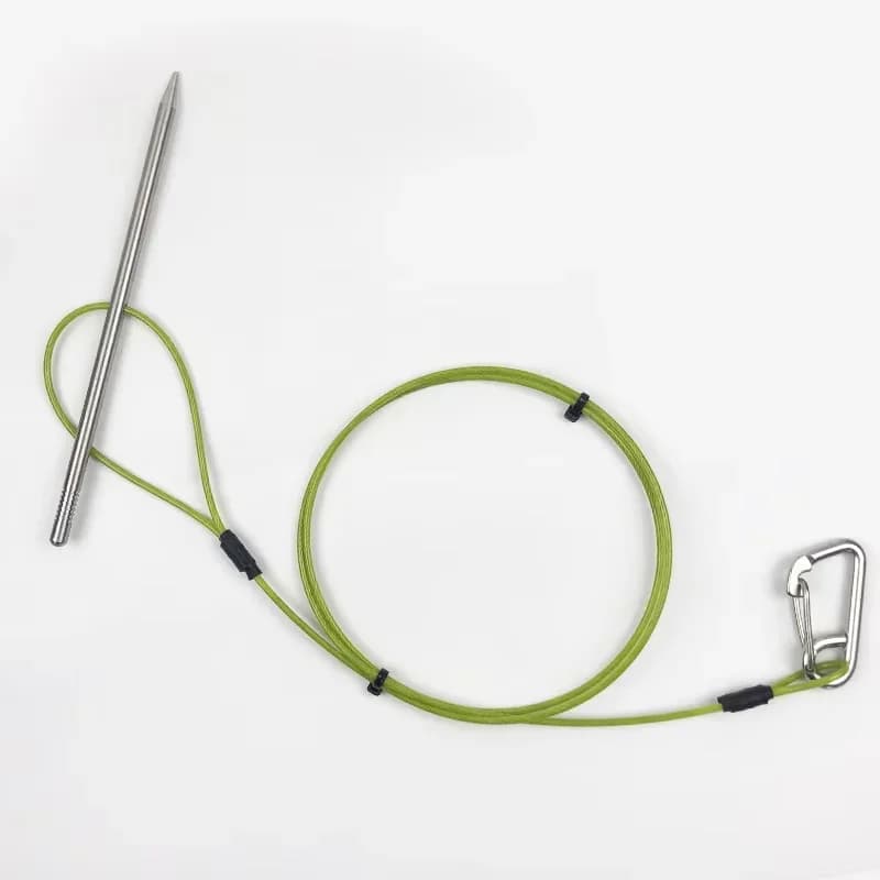 Corda para pesca submarina de 60cm/80cm/100cm/120cm com trava para peixes vivos, adequada para caça e pesca subaquática.