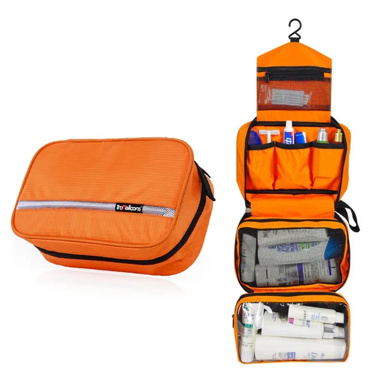 Novo pendurado saco de higiene pessoal viagem kit organizador de lavagem de higiene pessoal para homens mulheres cosméticos compõem resistente