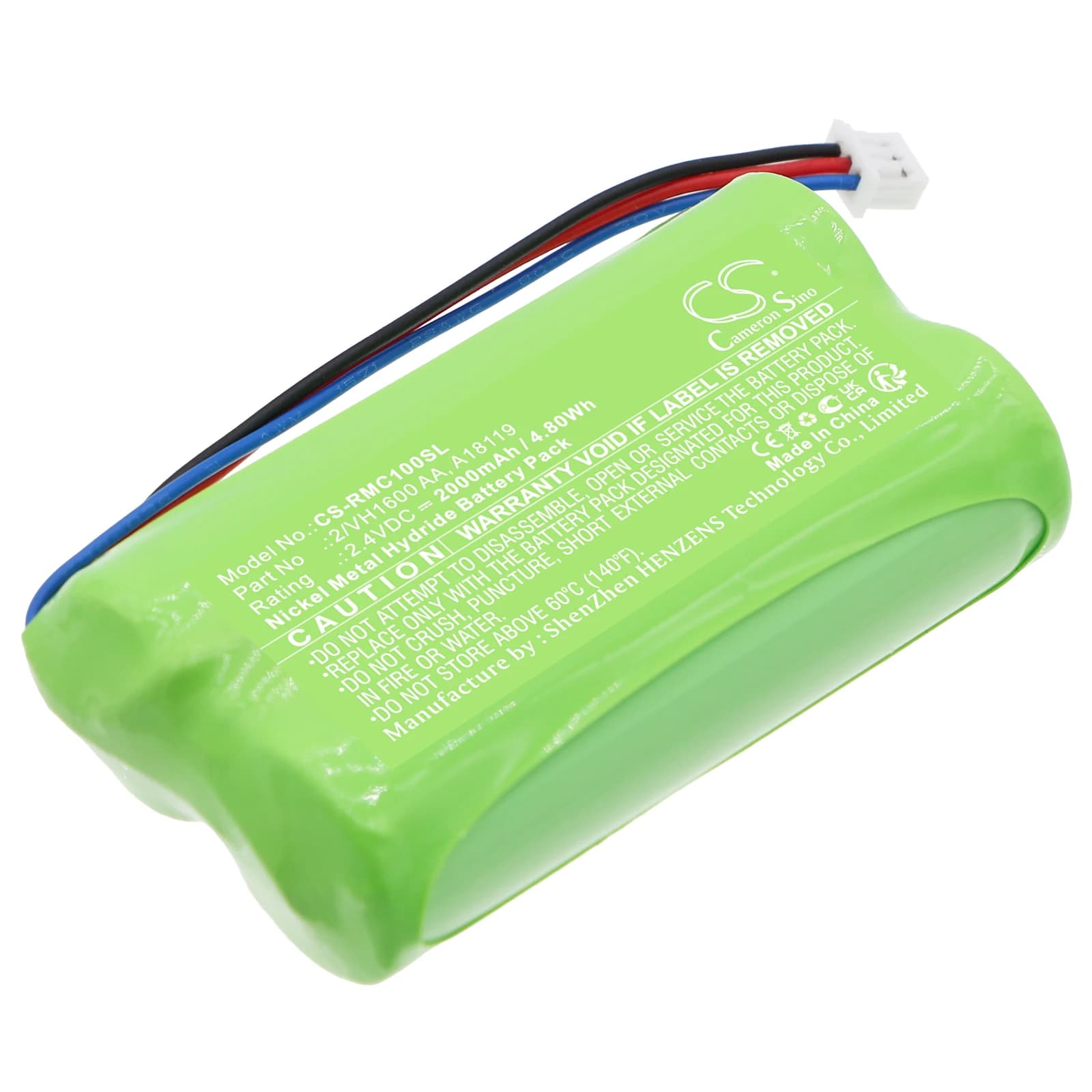 Bateria ent para controlador inteligente raymarine, controlador inteligente sem fio automático 2/vh1600 aa, a18119 2000mah/4.80wh rádio bidirecional