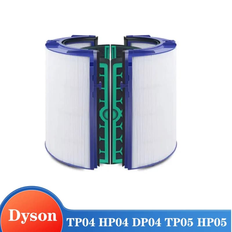 Filtro de Carbono Hepa Substituto para Purificador Dyson TP04 HP04 DP04 TP05 HP05, Sistema de Filtro Selado de Duas Etapas com 360 Graus de Filtragem