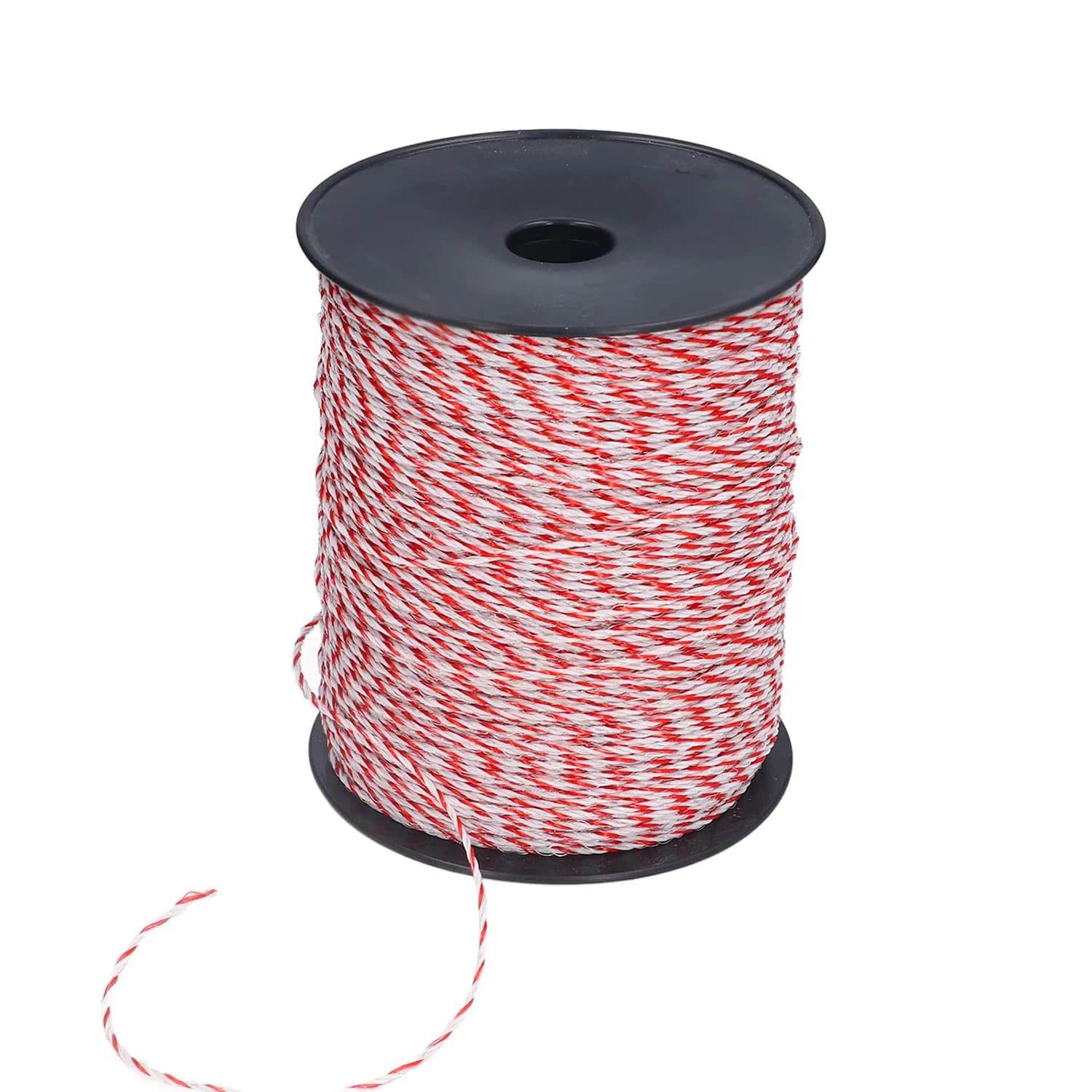 Corda de polywire para cerca elétrica, rolo de 200/500m com corda poli de aço para cerca de animais de cavalo, fio de ultra baixa resistência e