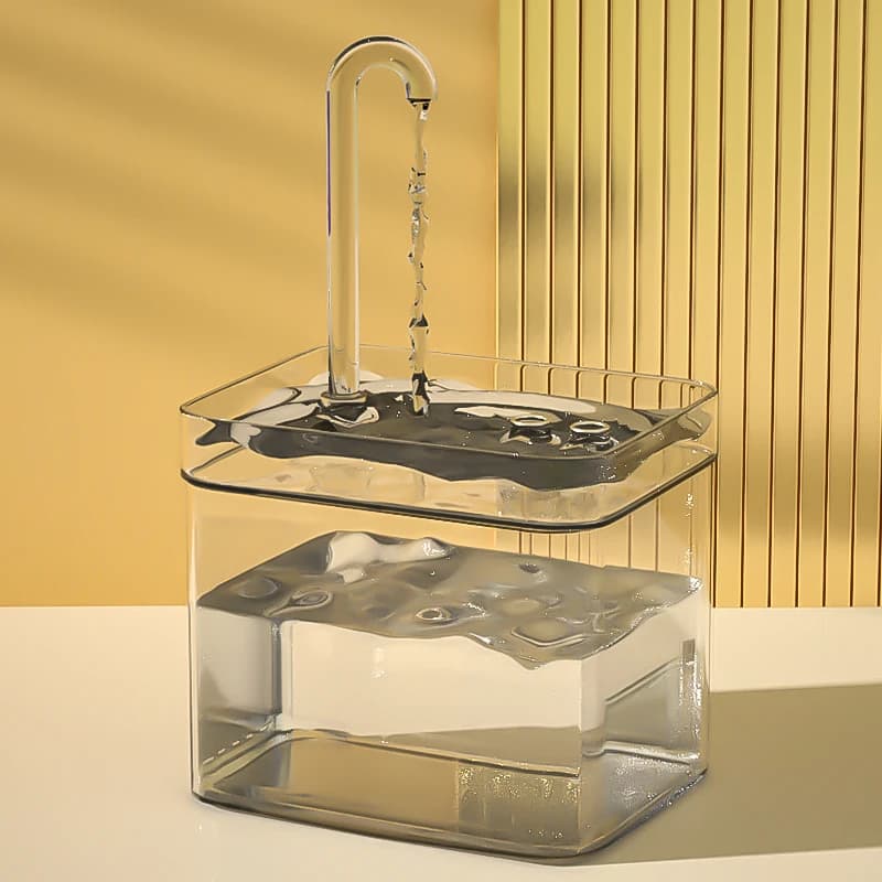 Fonte de água para gatos, filtro automático, transparente, bebedor de gato, usb, elétrico, mudo, recircular, filtragem, bebedor para gatos,