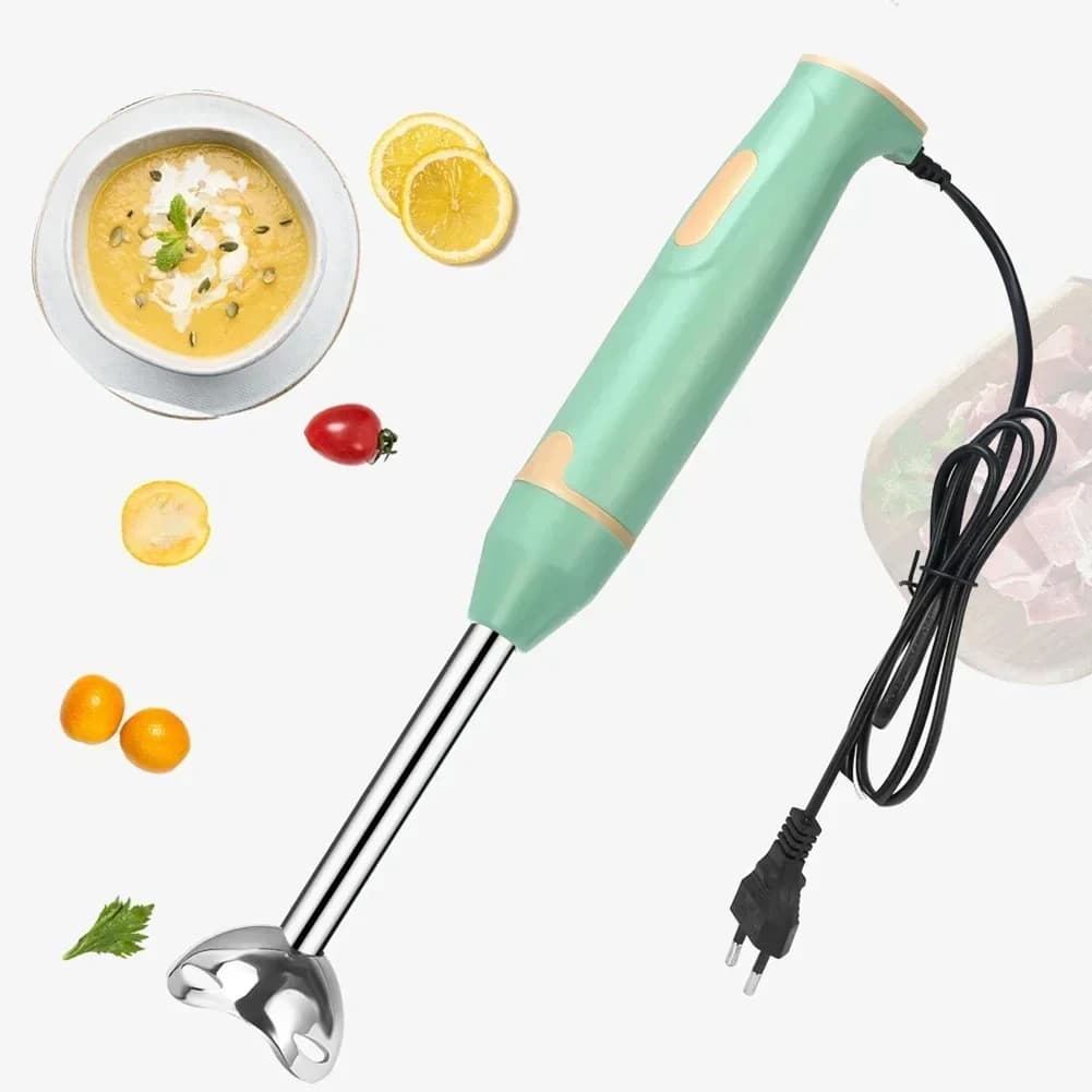 Liquidificador de Mão Elétrico HOMEFISH, Misturador de Alimentos e Vegetais, Mixer Portátil para Smoothies e Molhos
