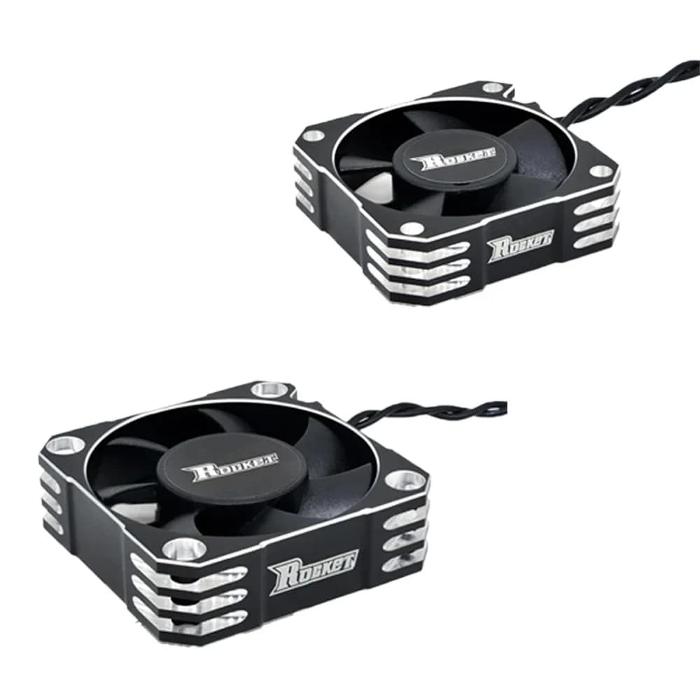 SURPASS HOBBY-Ventilador de refrigeração, ventiladores de dissipação de calor de foguete, tampa do motor de metal para motor sem escova, carro RC,