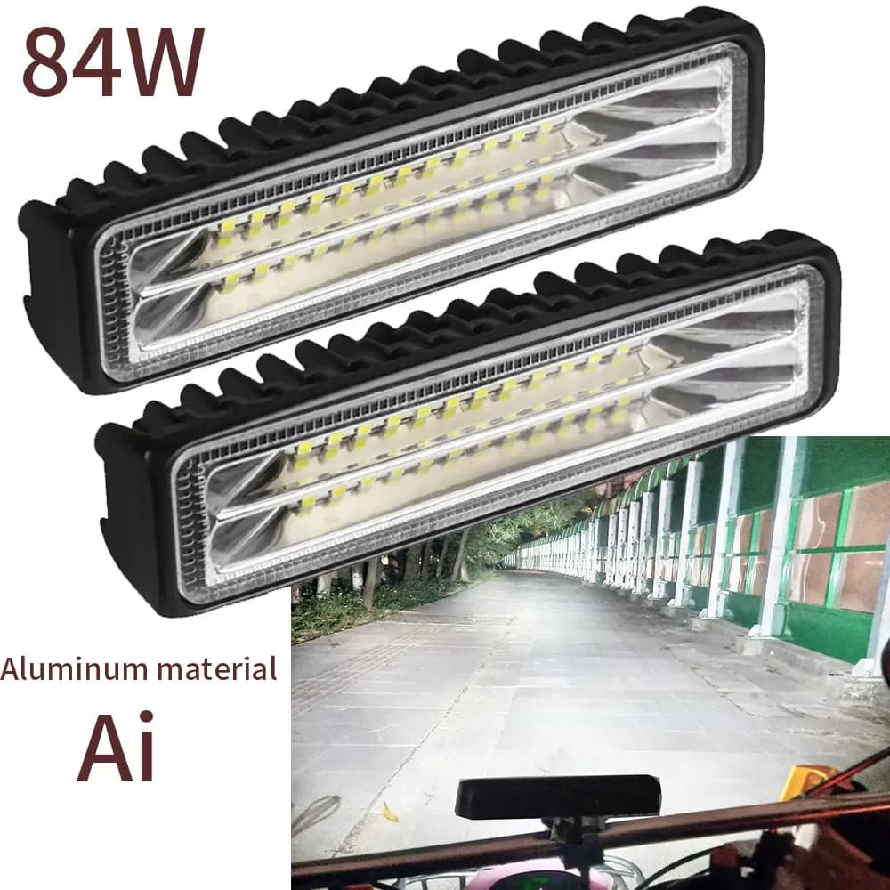 2pc 84w 28led luz de trabalho do carro alto brilho holofote offroad automóvel caminhão condução faróis nevoeiro drl condução lâmpada alumínio