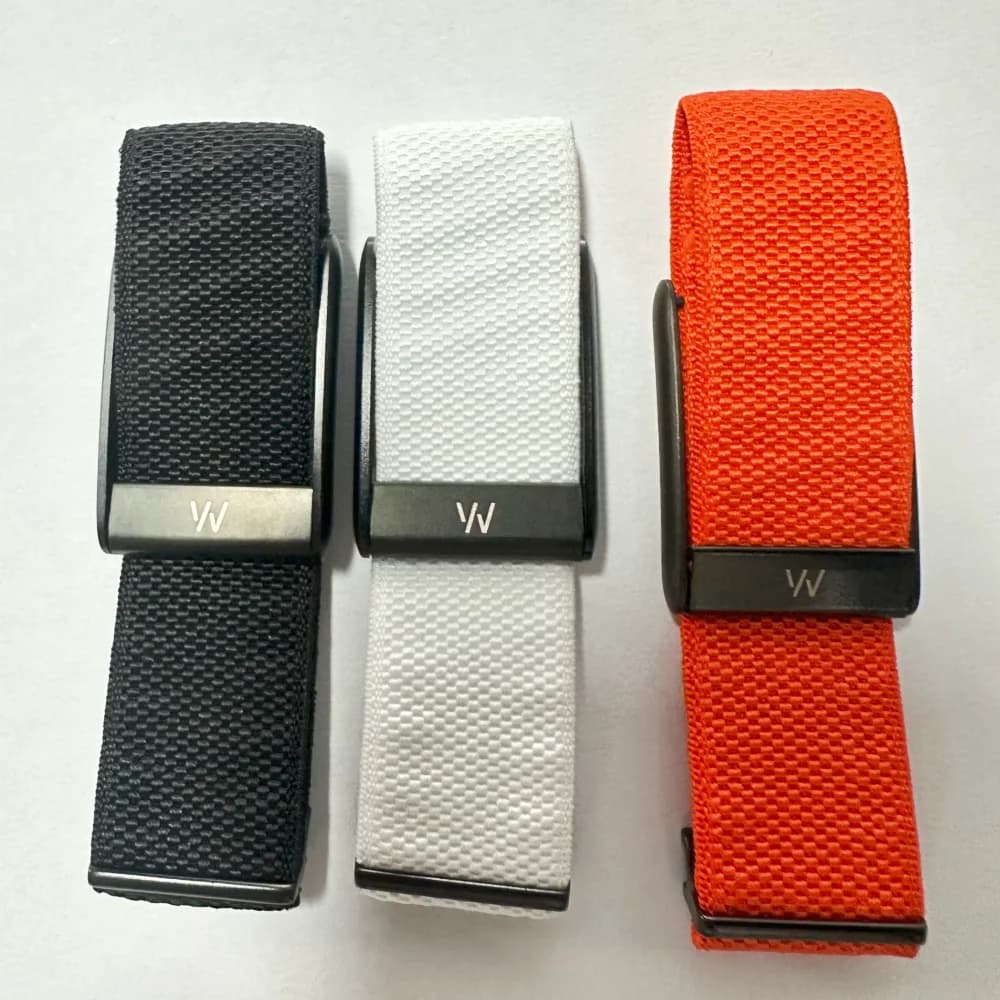 Pulseira de Substituição Esportiva Whoop em Nylon Elástico com Logotipo, nas cores Preto, Prata e Dourado, para Pulseira Whoop 5.0 Mg