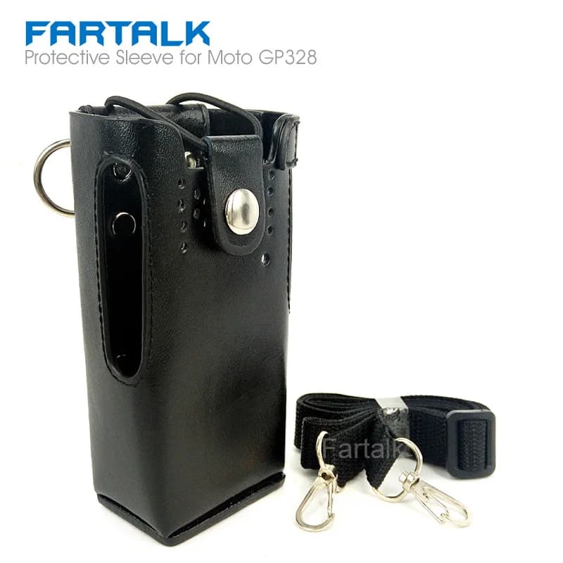 Bolsa de couro para Motorola Walkie Talkie, luva protetora, estojo rígido coldre, Motorola GP328, GP340, HT750, PRO5150, rádio bidirecional