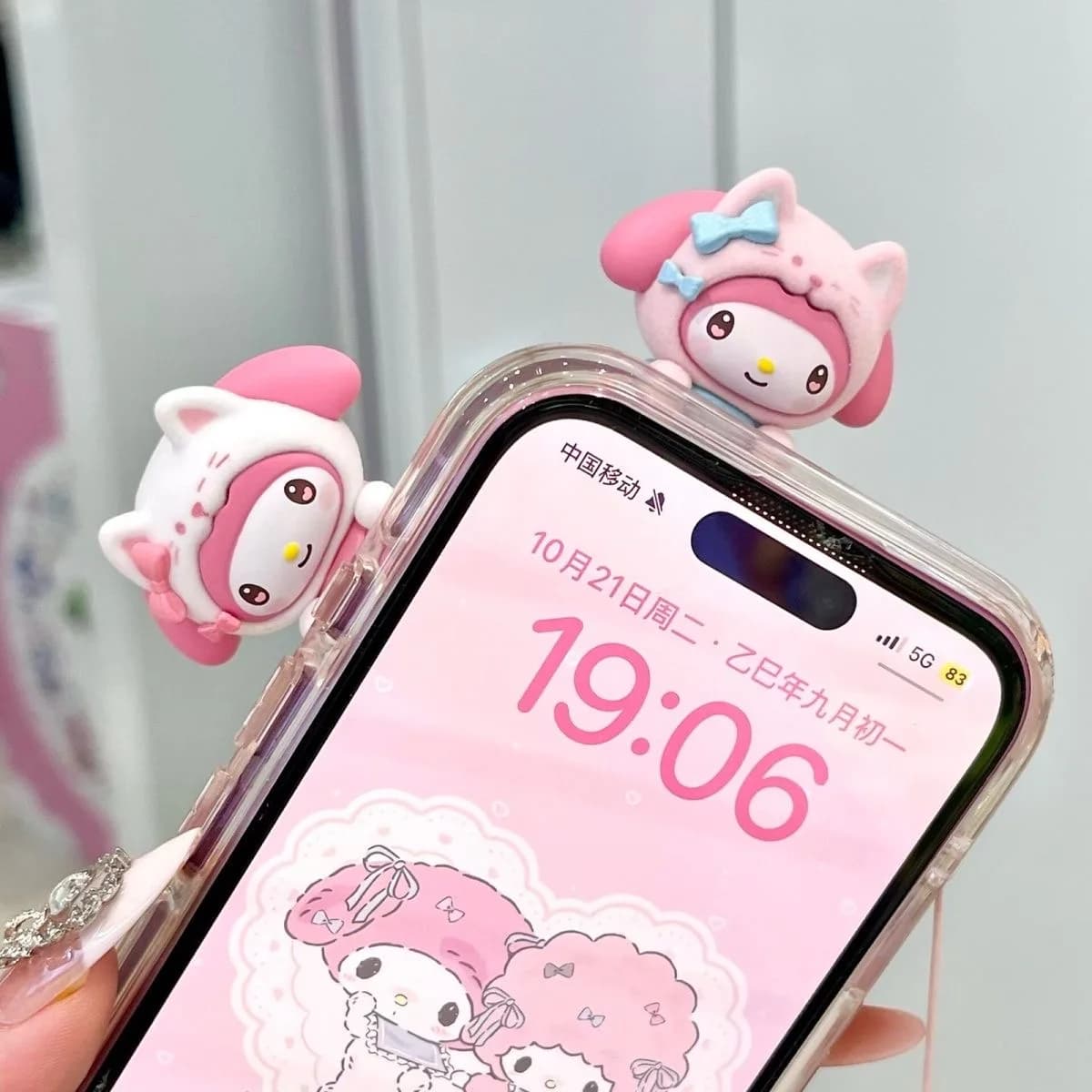 Genuíno sanrio guardião meow grupo hipper série caixa cega olá kitty bonito mini coleção ornamento de mesa moda tendência presente