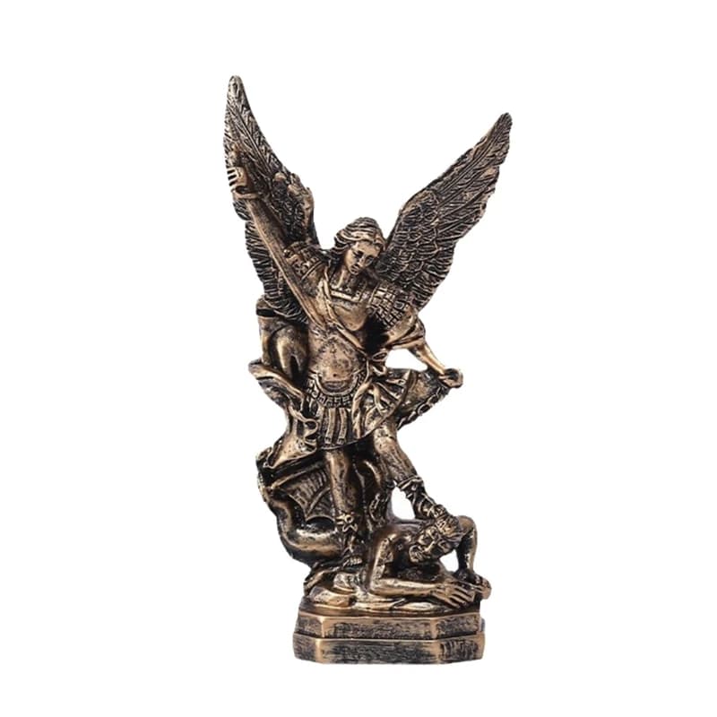 Fiéis Arcanjo Miguel 5,12 polegadas Decorações Arcanjo Batalha Religiosa