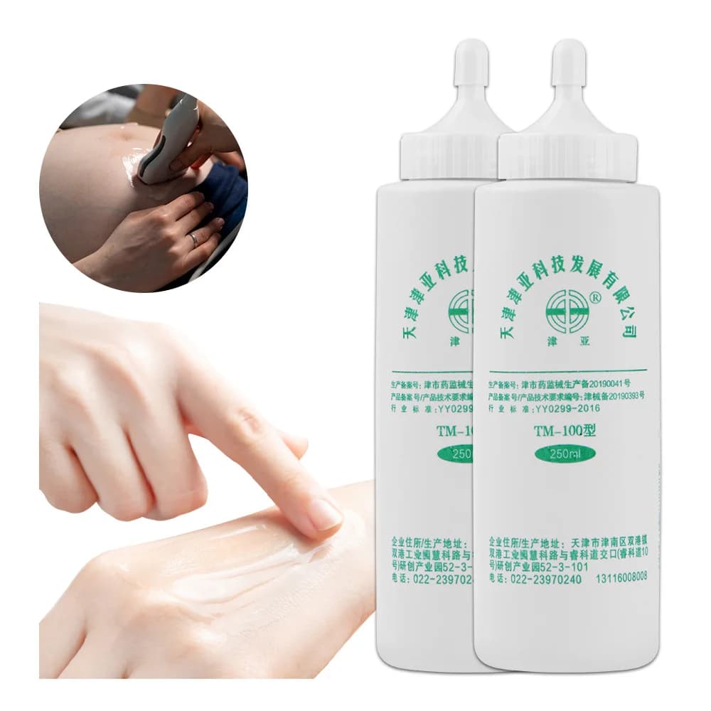 Gel condutor 250ml para caneta de acupuntura eletrônica, máquina dezenas, massageador ems, doppler fetal, depilação ipl